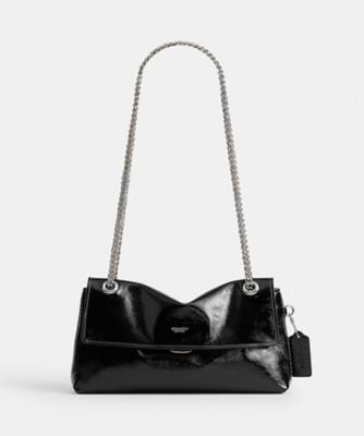 COACH ブラック チェーンショルダーバッグ チェルシー ショルダー バッグ 26・チェーン | COACH/コーチ | 三越